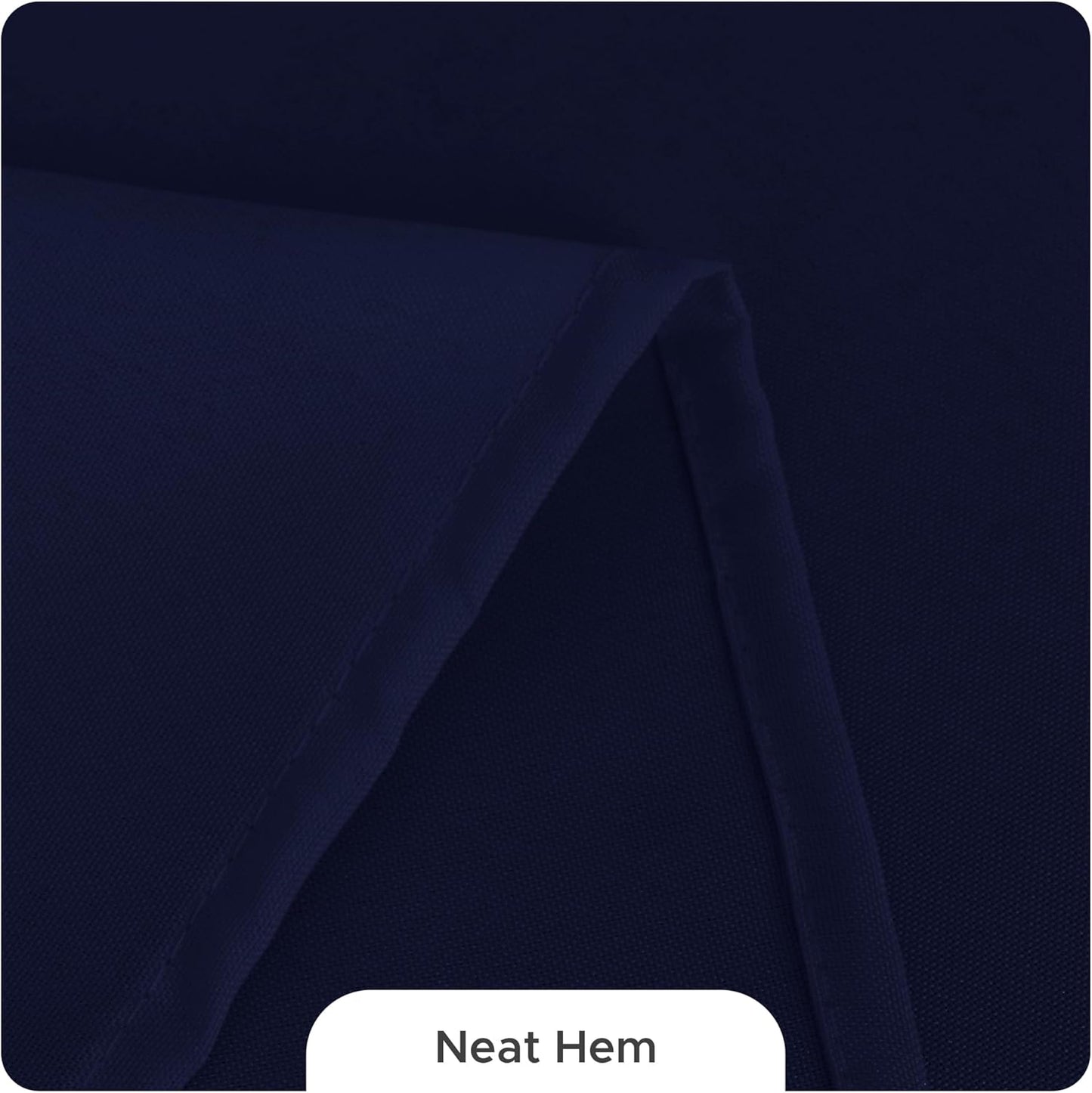 Fitable 8 Pack Round Tablecloths: Stain Resistant Wrinkle Free Circle Table Clothes, Washable Reusable Polyester Table Covers for Wedding Party Birthday Banquet Reception(Navy, 84 Inch)