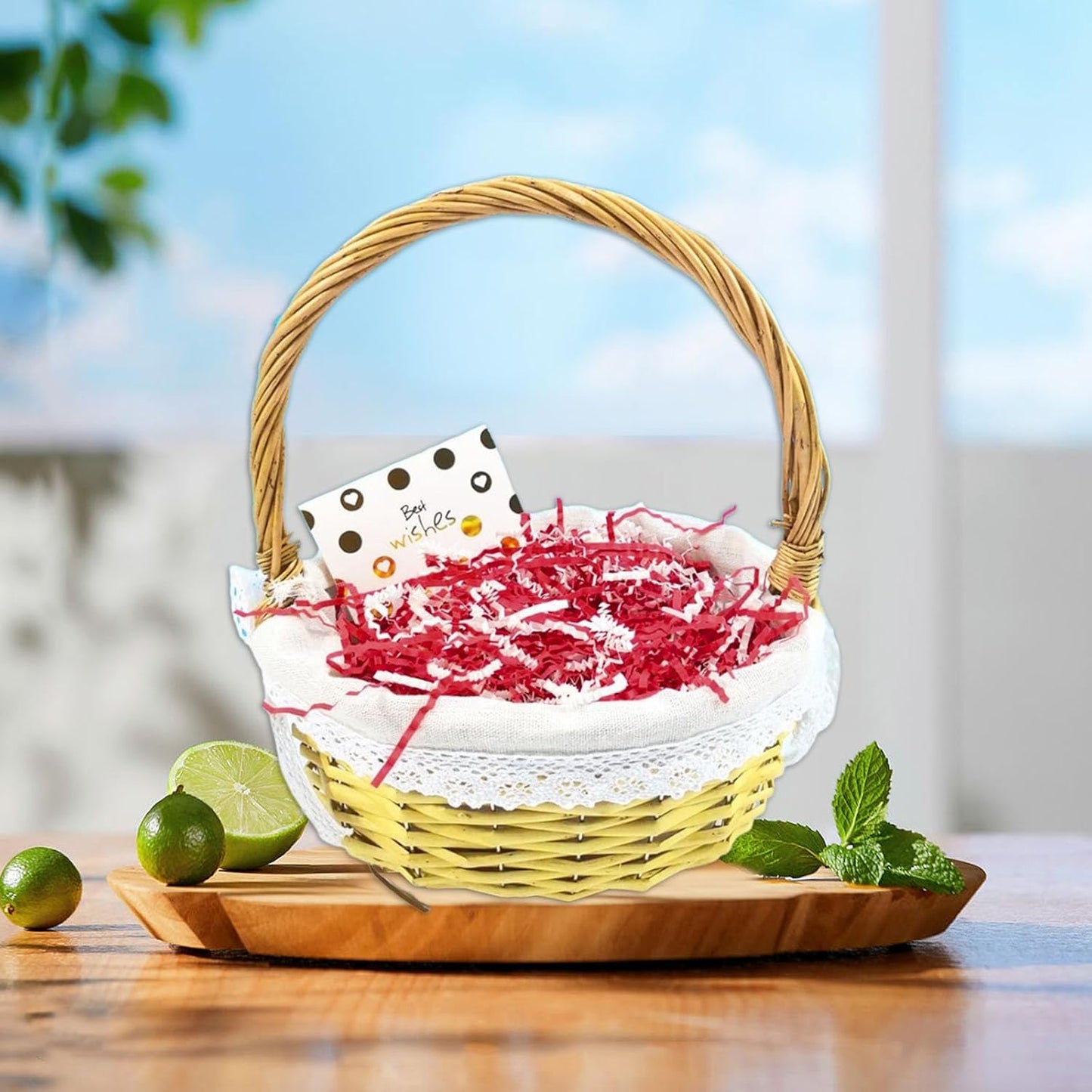 Zankubom 1 LB Crinkle Cut Paper Shred Filler Great for Gift Wrapping, Basket Fillers, Birthday, Gift Wrapping, Anniversary, Halloween Christmas Party Decor Filling Supplies Red White