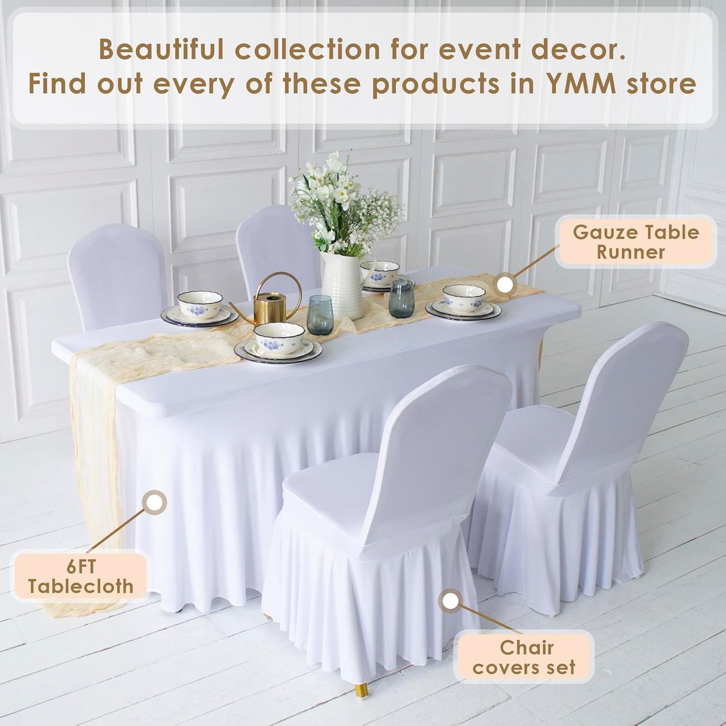 Dusty Blue Cheesecloth Table Runner 141 in Long, Blue Gauze Table Runner, Cheese Cloth for Wedding Decoration, Boho Baby Boho Baby Shower