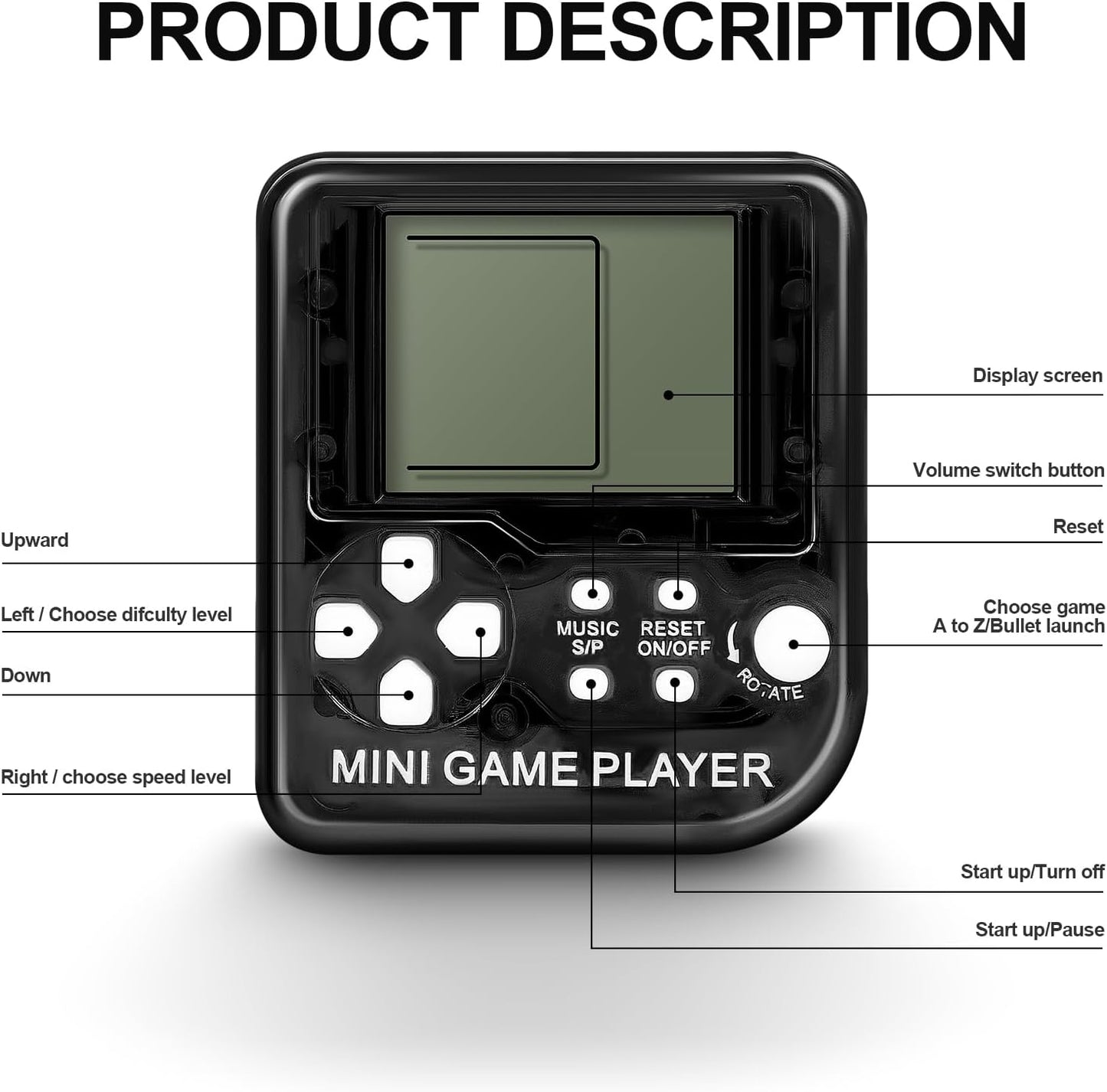 18Pcs Video Game Party Favors for Kids, Arcade Video Game Birthday Supplies Mini Game Console Keychain Classroom Prizes for Boys and Girls