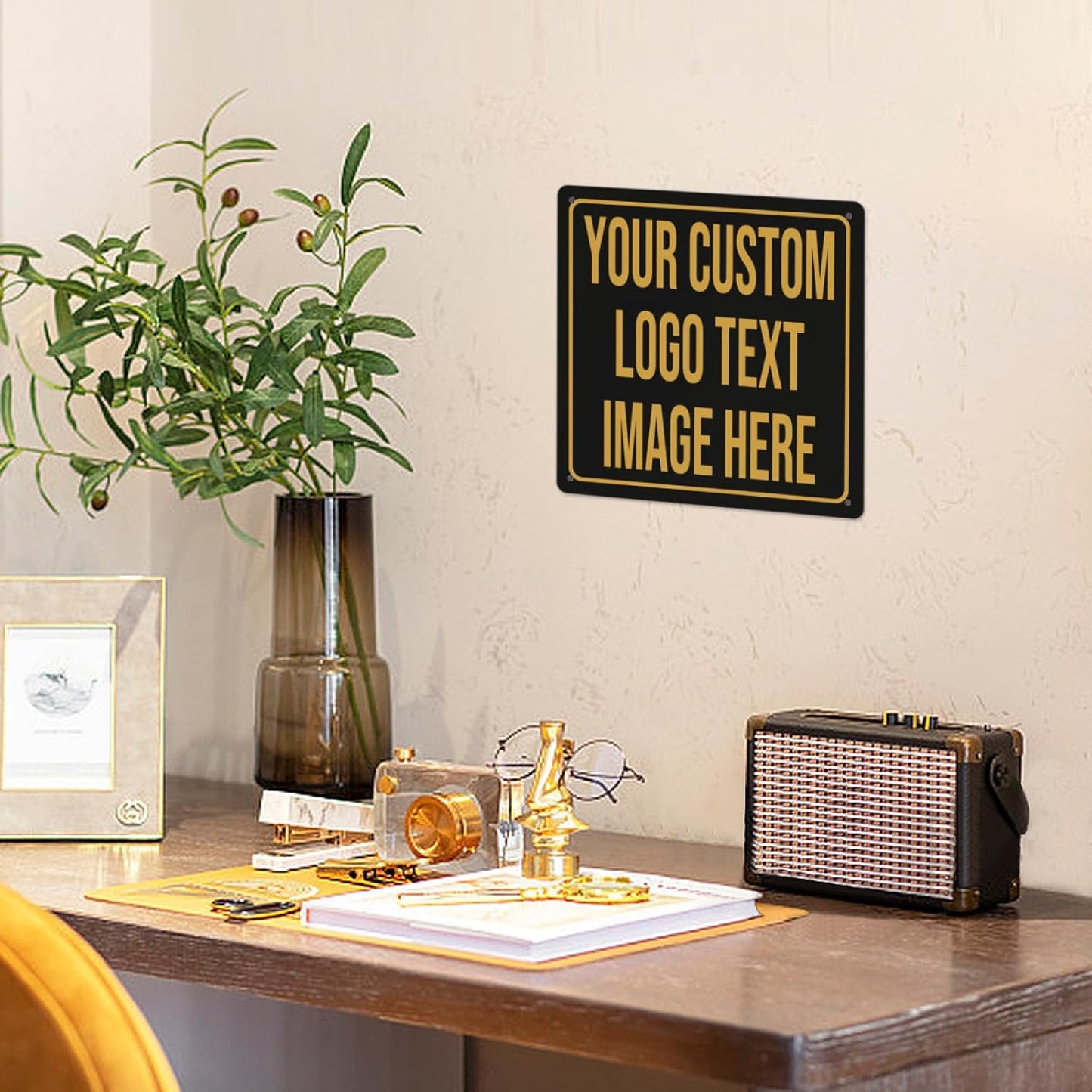 Custom Metal Signs - Personalized Signs for Office, Home, Bar - Indoor/Outdoor Use - 12"x12"