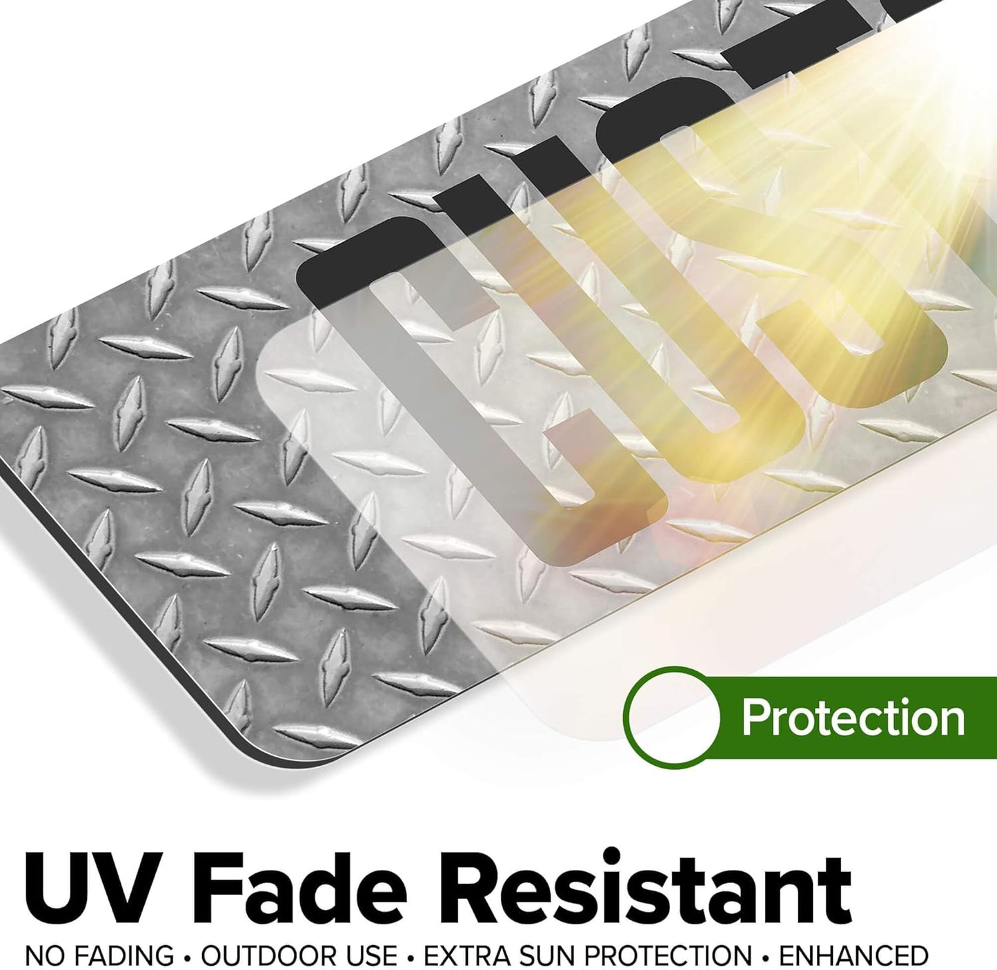 Custom Sign, Custom Street Sign, 11 Font Colors, 13 Font Styles, 4 Hole Options, 22 Sizes, 4x18 Inches, Rust Free DiBound, Fade Resistant, Made in USA by My Sign Center (Diamond Metal)