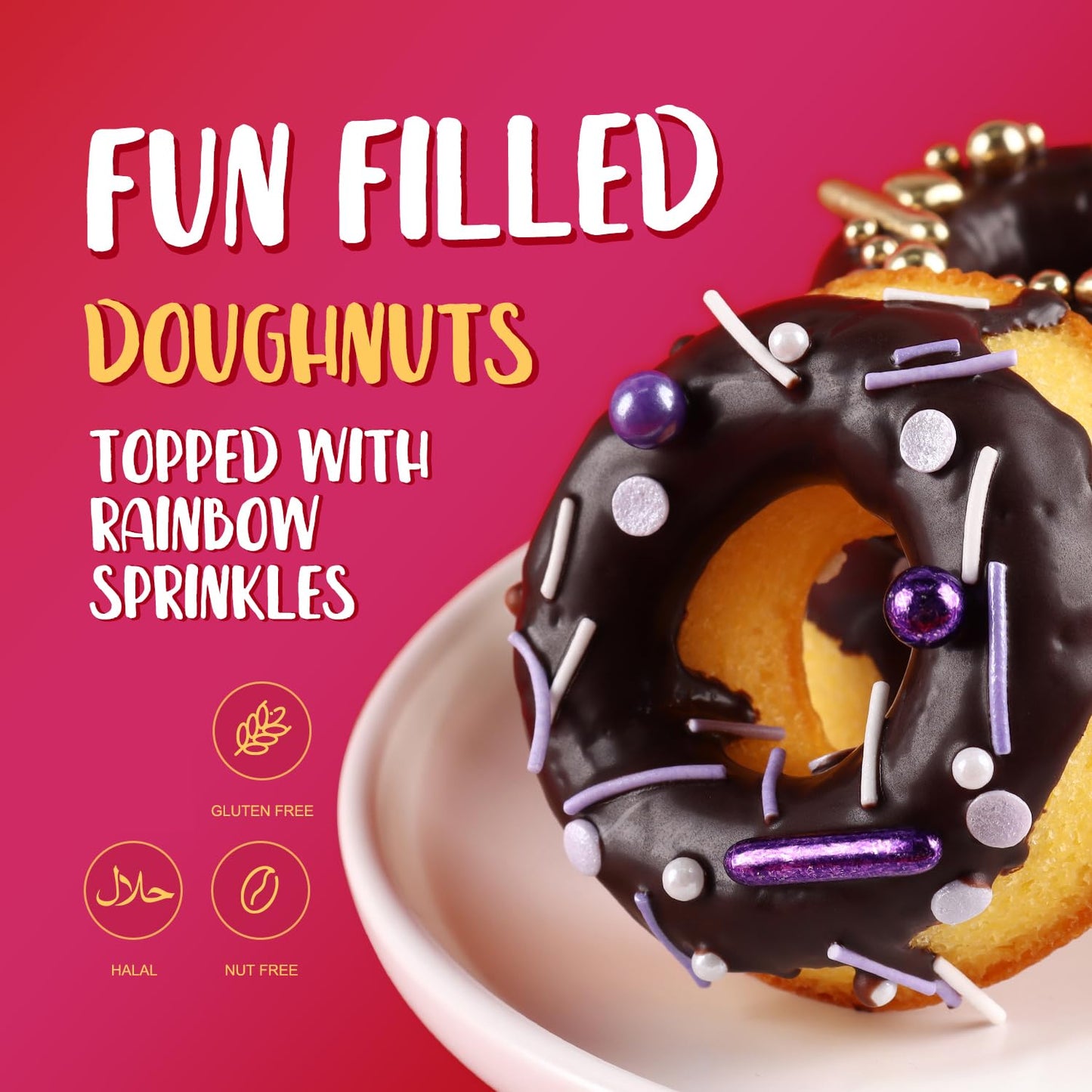 Purple Sprinkles For Cake Decorating, Cupcake, Cookies, Ice Cream Topper, Dreamy purple Cake Sprinkles Baking, Perfect For Birthdays Party, New Year’S Eve, 7 Ounces