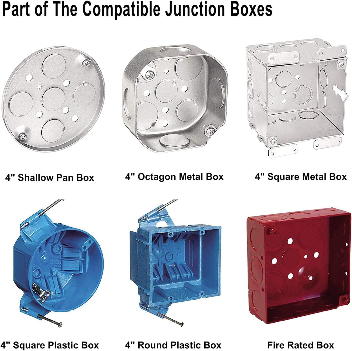 4 Inch LED Low Profile Recessed & Surface Mount Disk Light, Round, 10W, >600 Lumens, 3000K Warm White, CRI80, DOB Design, Dimmable, cETLus Listed, 1 Pack(White)