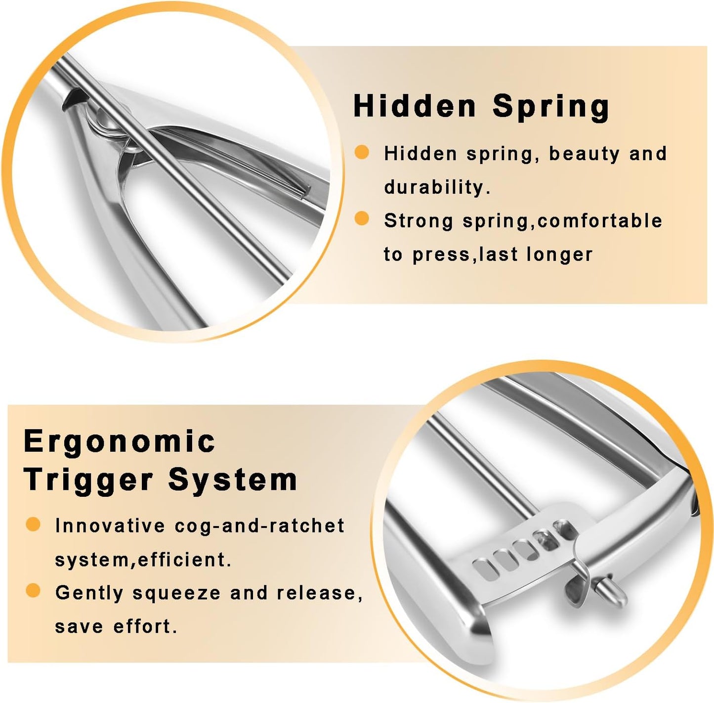 Mini Cookie Scoop, 1 Tsp Cookie Scoop, I Inch Cookie Dough Scoops, Melon Baller Scoops, Selected 18/8 Stainless Steel, for Making Cookies, Melon Ball, Ice Cream