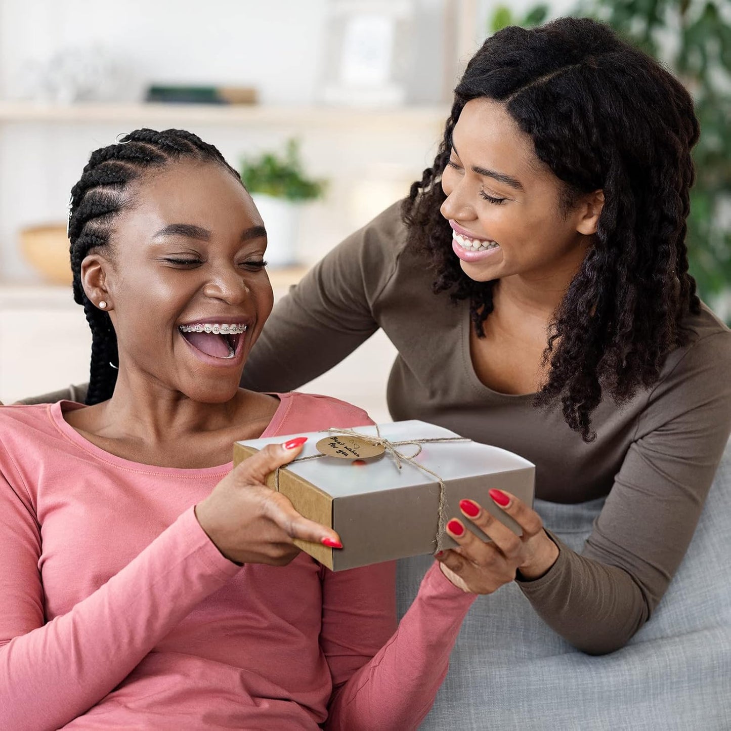 Roowest 50 Sets Kraft Soap Boxes Rectangle Packaging Box with Window Homemade Gift Box with Blank Tags and Jute String for Jewelry Candy Wrapping Party Favor(6.5 x 6.5 x 2 Inch,Kraft Color)