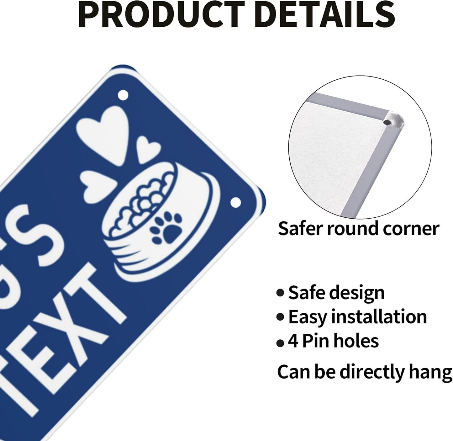 Custom Vintage Metal Sign Personalized Pet's Home Sign with Pet Name Paw Print Text Logo Rust Free Fade Resistant Home Outdoor Wall Signs