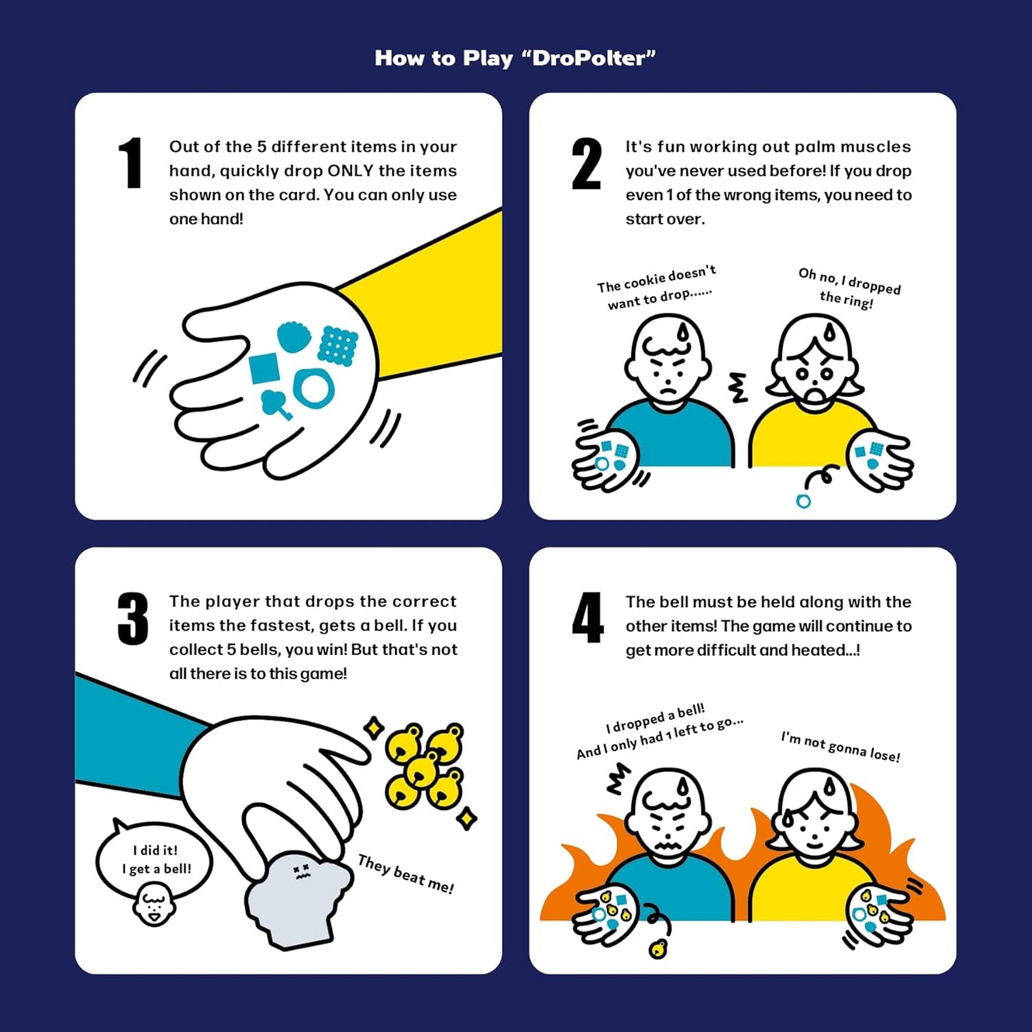 DroPolter – Fast-Paced Ghost Memory Party Game | 2–5 Players | Ages 6+ | Portable Travel Game