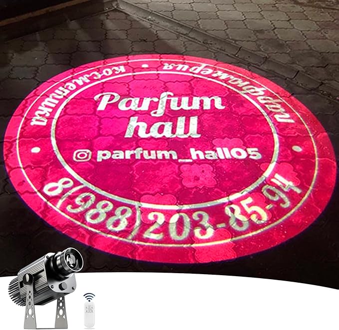 40w Logo Projector for Business Custom GOBO Projectors IP67 Waterproof Suitable for Party Lighting Decoration, Company Brand Display and Promotion,Custom GOBO Lens (40, Watts)