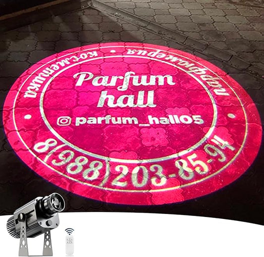 40w Logo Projector for Business Custom GOBO Projectors IP67 Waterproof Suitable for Party Lighting Decoration, Company Brand Display and Promotion,Custom GOBO Lens (40, Watts)