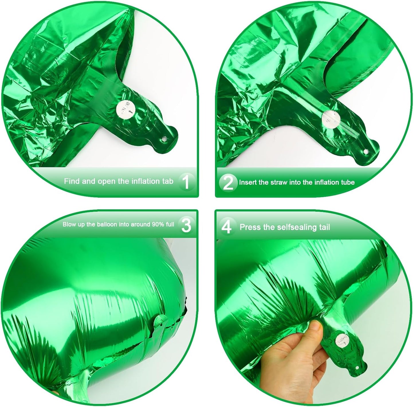 Green Number 1 Balloon 40 inch, Number 1 Birthday Balloon for Boy Girl, Green Foil One Balloon for 1st 10 11 12 16 18 Birthday Party, Anniversary Celebration Number Balloons Decorations