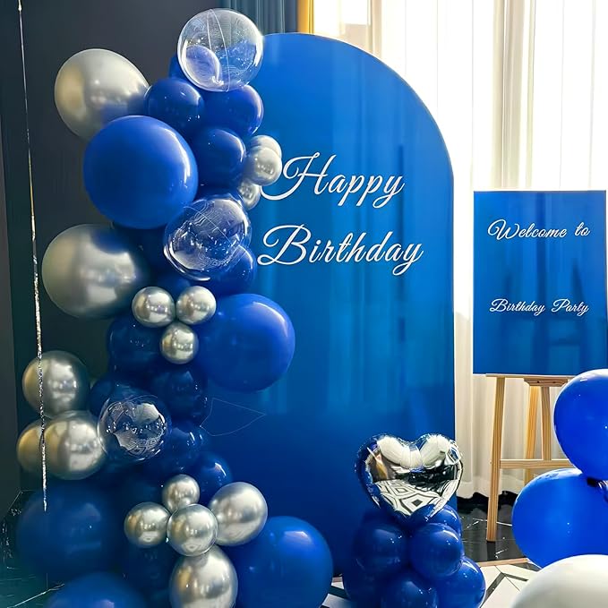 Navy Blue Latex Balloons, 150pcs 5 inches Round Helium Navy Blue Balloons for Birthday Baby Shower Wedding Birthday Party Decorations