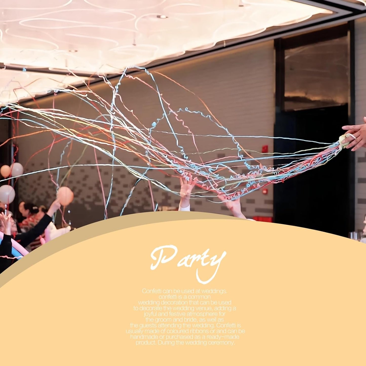 Confetti Poppers, 30Pack Plastic No Mess Streamers, Party Poppers for Birthday,Wedding,Celebrations,Graduation Party (Gold, 30 Pack)