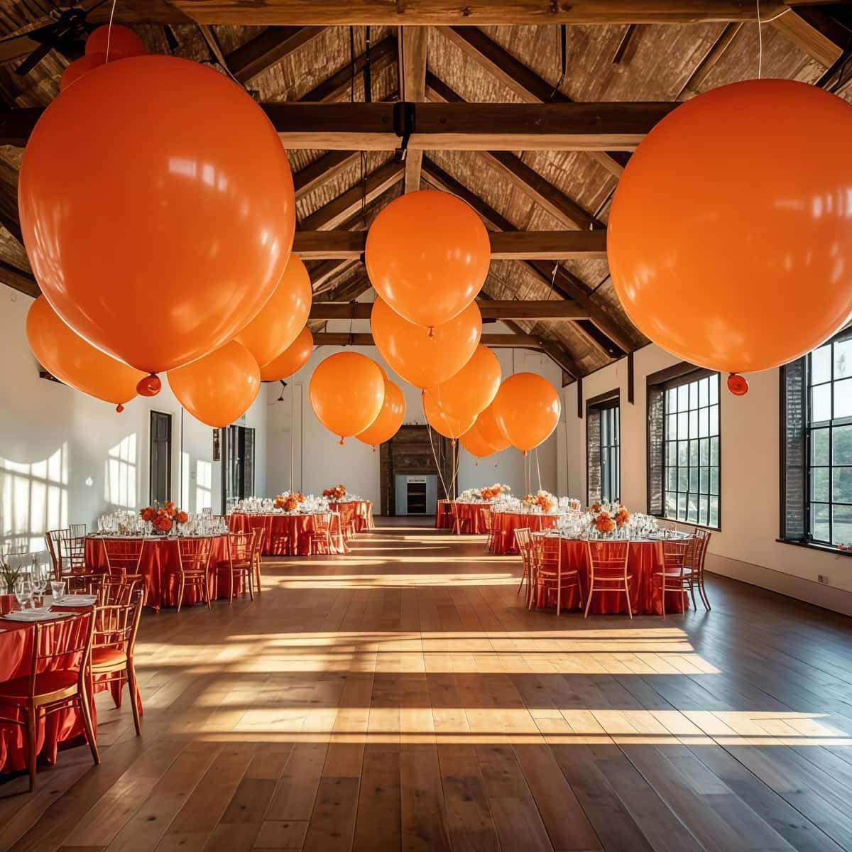 30 Pcs Orange Balloons 36 Inch Orange Latex Large Balloons - Various Party Decorations