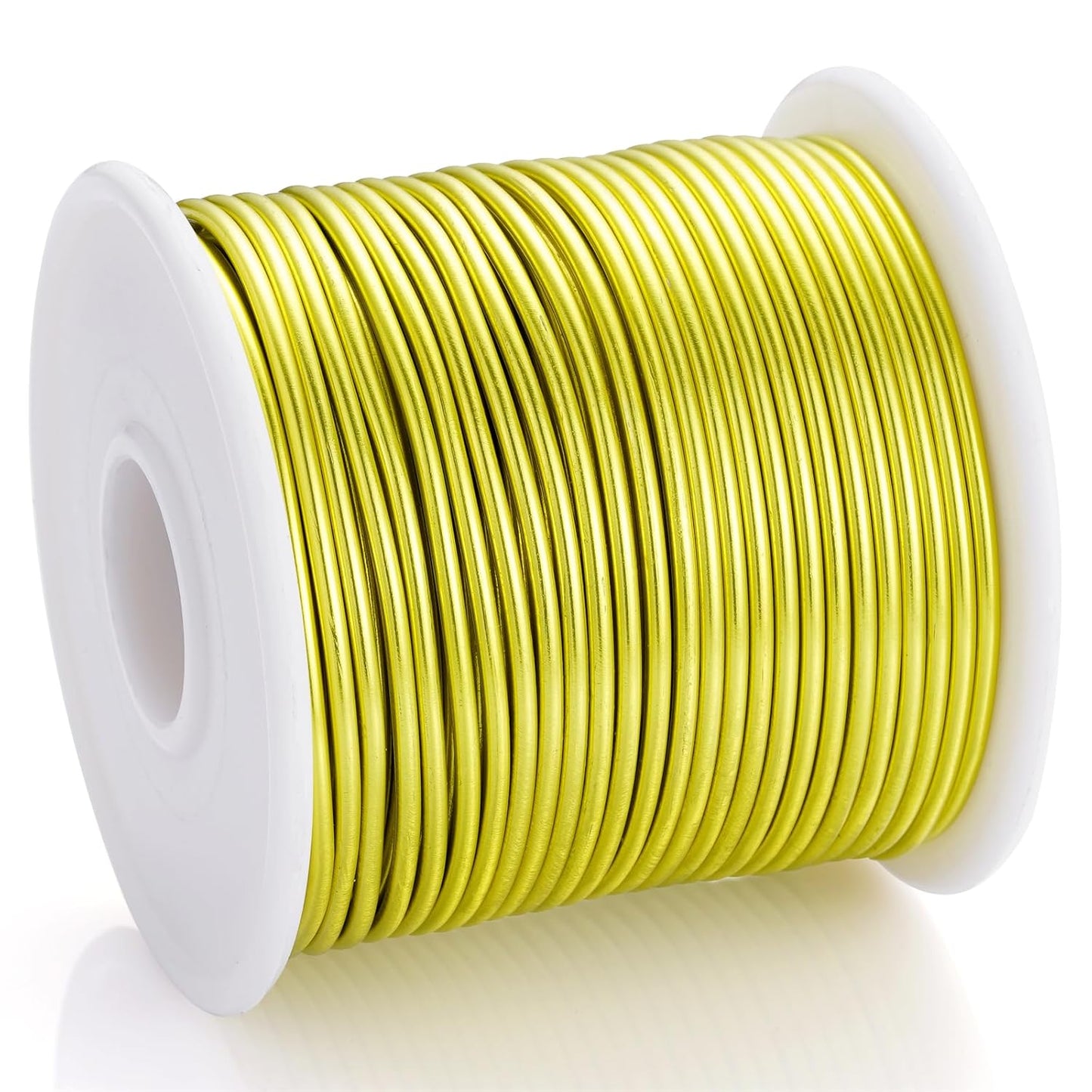 12 Gauge Yellow Green Aluminum Craft Wire (105FT) - Anodized for Jewelry Making, Beading Floral, Plant Gardening, Sculpting & Modeling Craft Wire (Yellow Green #7, 2mm)