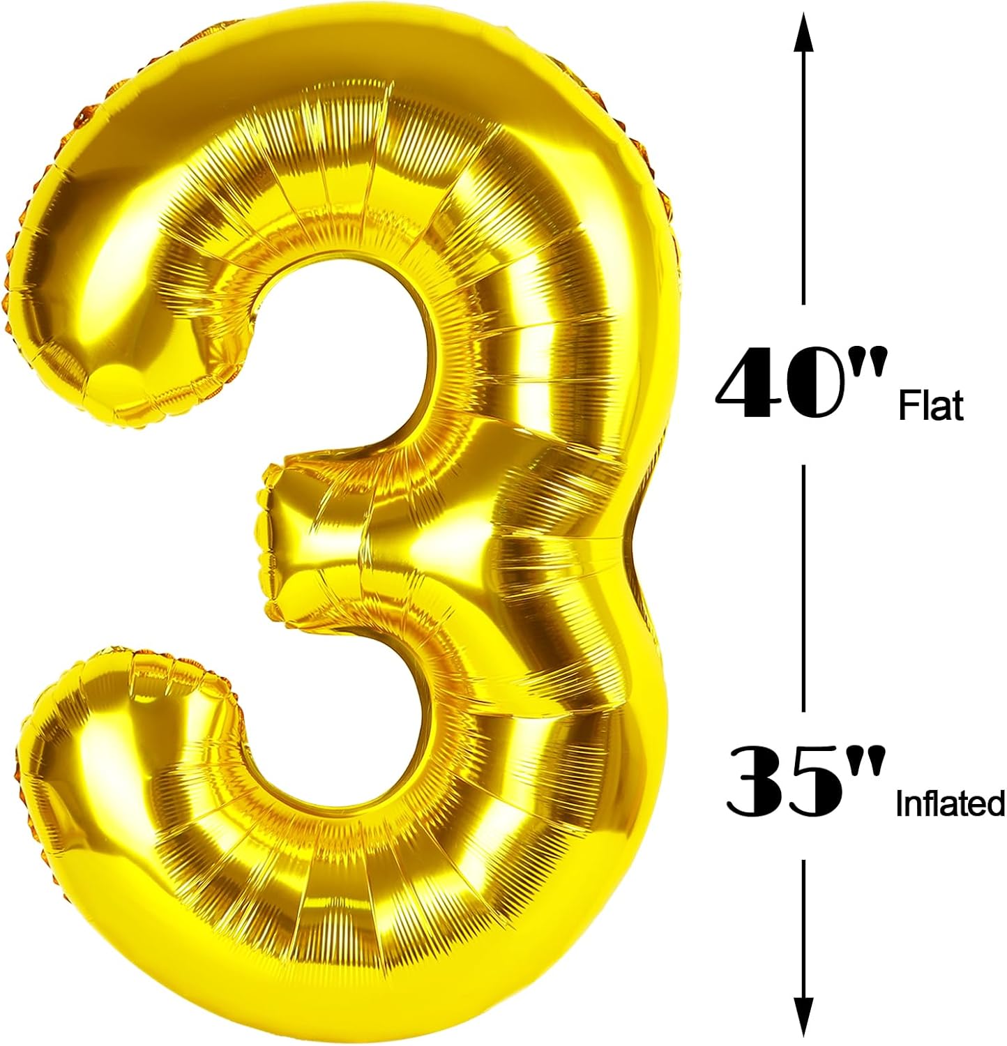 Gold Mylar Number 13 Balloon 40 inch, Number 13 Birthday Balloon for Boy Girl, Gold Foil 13 Balloon for 13 Birthday Party, Anniversary Celebration Number Balloons Decorations