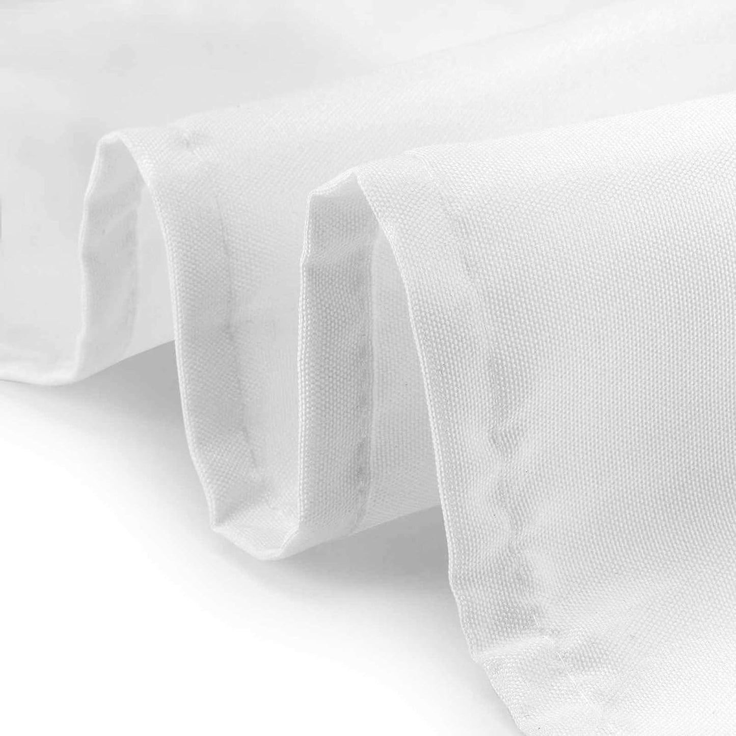 Lann's Linens - 10 Premium 108" Round Tablecloths for Wedding/Banquet/Restaurant - Polyester Fabric Table Cloths - White