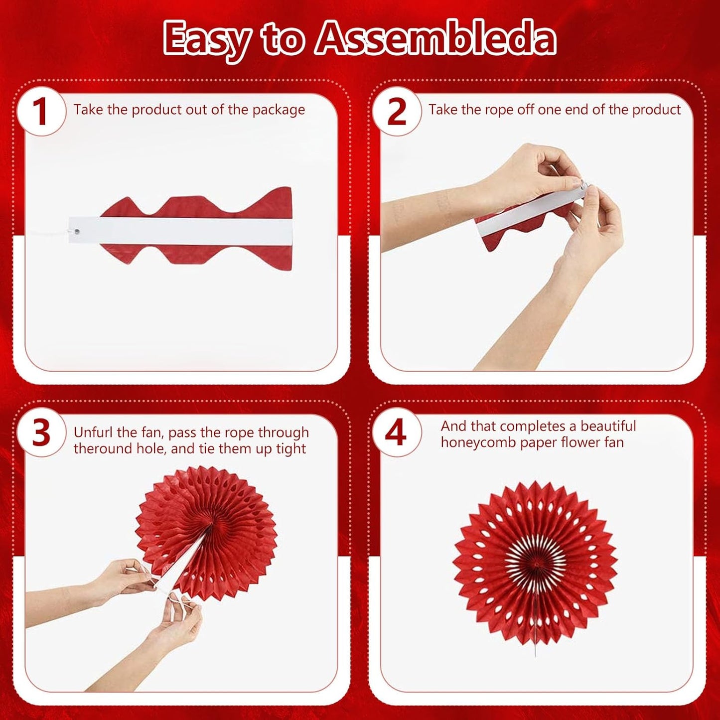 20 Pcs Black White Hanging Paper Fan, Hanging Honeycomb Round Paper Fans for Weddings, Birthdays, Christmas, Baby Showers, Classroom, Events Ceiling Party Supplies Decorations