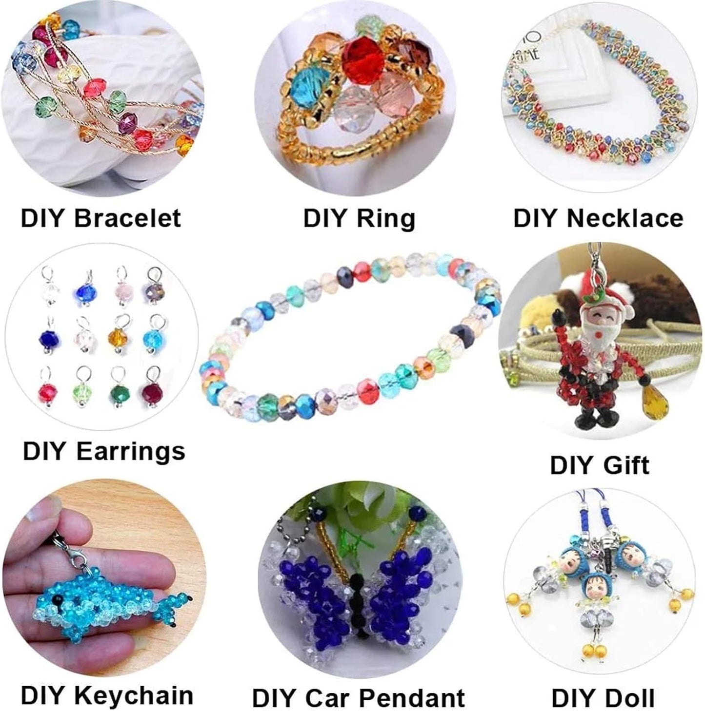 100PCS 8MM Crystal Glass Beads for Jewelry Making Pink Series Rondelle Facted Crystal Glass Beads for Bracelet Making Round Glass Spacer Beads for DIY Crafts Wind Chimes Suncatchers