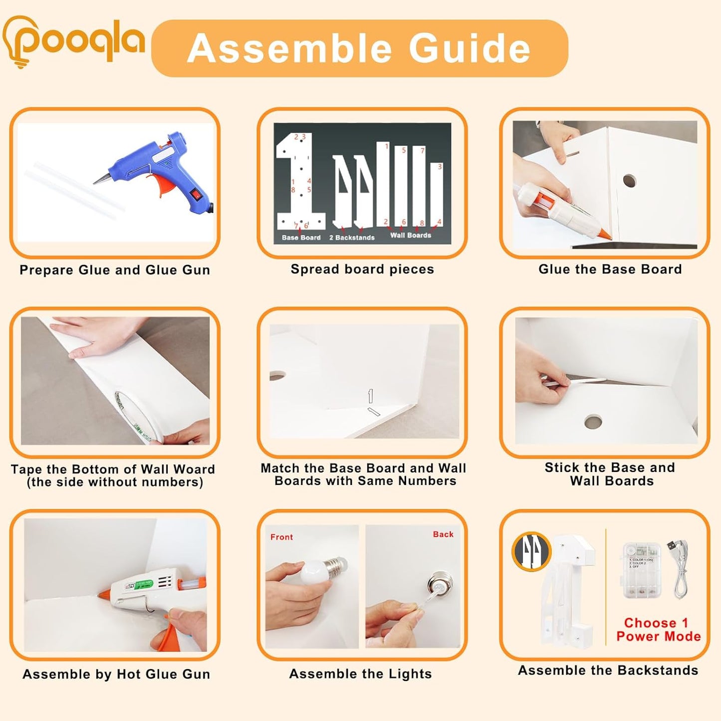 Pooqla 3FT Marquee Light Up Numbers 2, LED Large Lighted Marquee Numbers for 2nd 20th 21st 25th Birthday Decorations, Giant Mosaic Number Gift for Girls Boys Wedding Anniversary Party Decorations