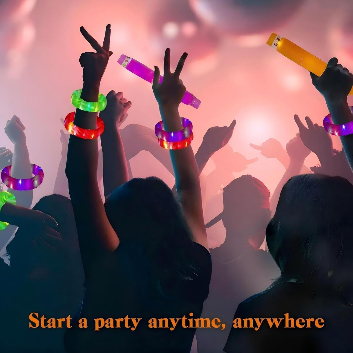 Purple 36 Pack Light Up Party Favors Supplies,Bulk Glow Sticks Bracelet,Necklace Accessories for Kids,Birthday Return Gifts Treats,Easter Basket Goodie Bag Stuffer Fillers for Boys Girls