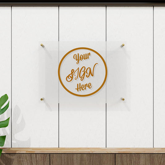 Large Custom Business Logo Sign, Personalized Acrylic Store Front Sign For Office, Wall Hanging, Gift For Business, Company Logo Display, Custom Office Plaque