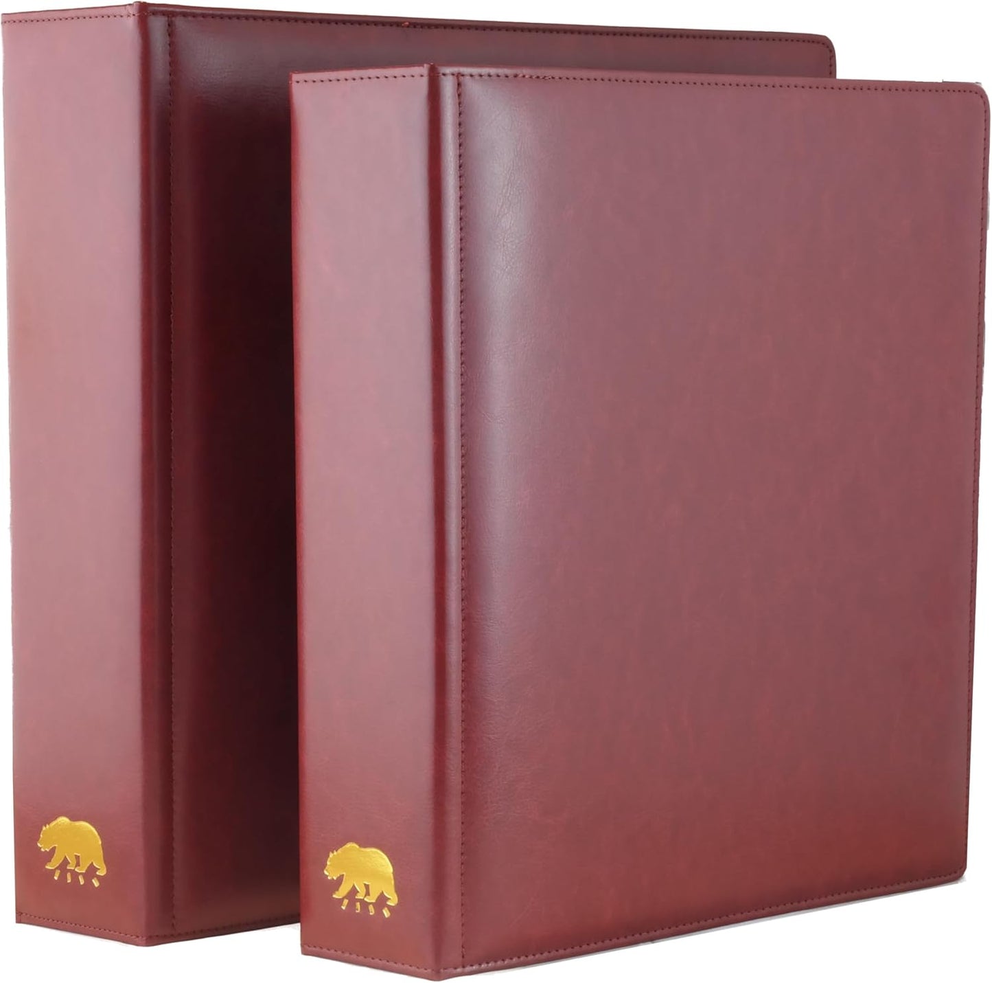 Ursae Minoris Estate Library Deluxe 4 Q-Ring Large Format Binder for Up to 1200 Sports/Trading Cards - Burgundy