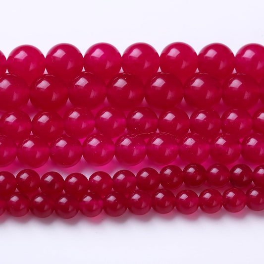 Rose Carnelian Stone Beads Gemstone Round Crystal Energy Jade Beads Stone Beads for Jewelry Making DIY Bracelet Necklace Jewelry Making 1 Strand 15.5inch 4MM