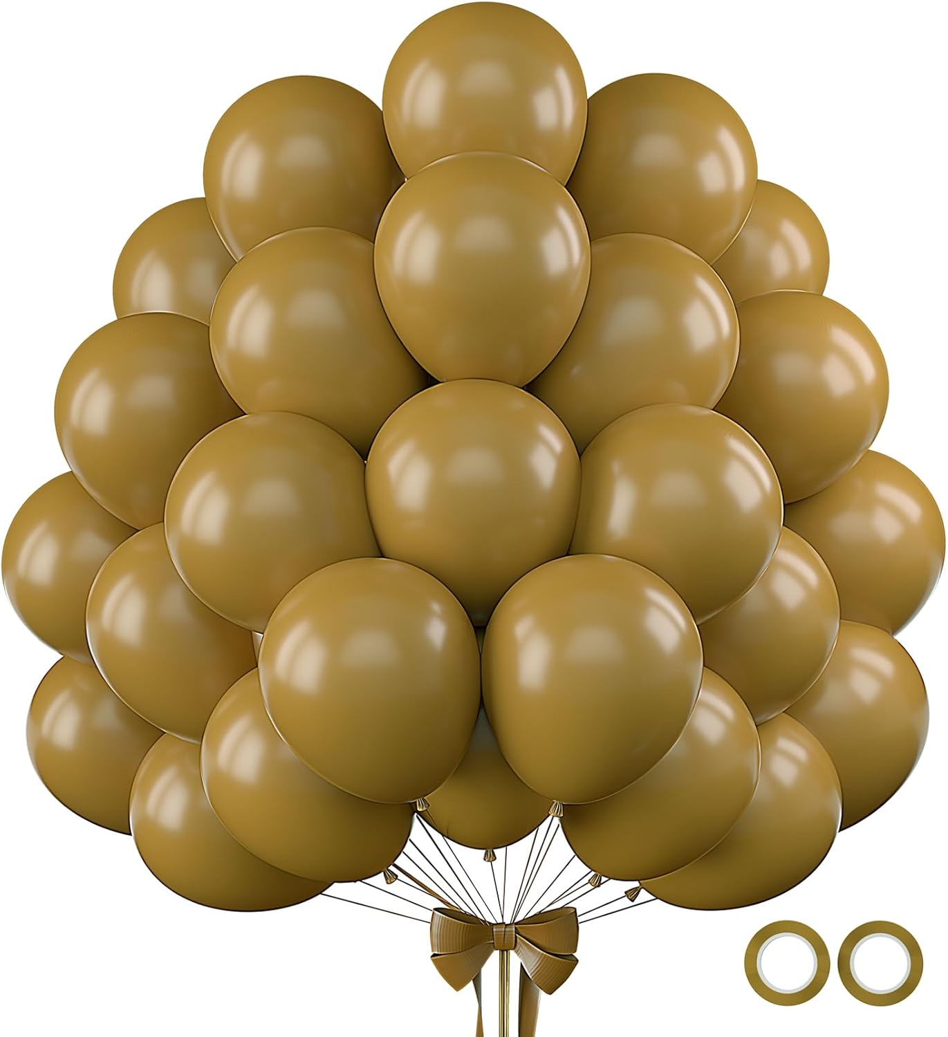 110pcs Brown Balloons 12 Inch Latex Balloon Arch Kit for Birthday Baby Shower Anniversary Graduation Wedding Party Decorations