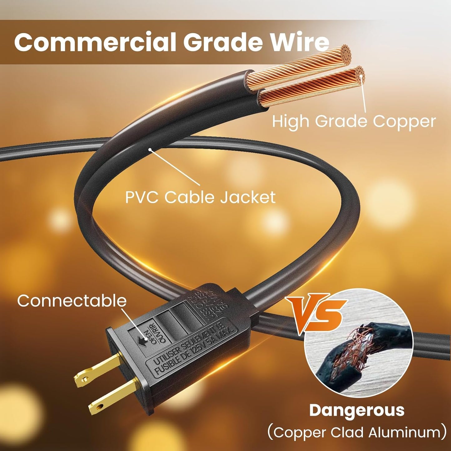 RTTY Outdoor String Lights 150ft, G40 Led Patio Lights with 75pcs Plastic Globe Bulbs,Shatterproof Waterproof Connectable Hanging for Porch Cafe Bistro Backyard Gazebo Balcony Deck Party