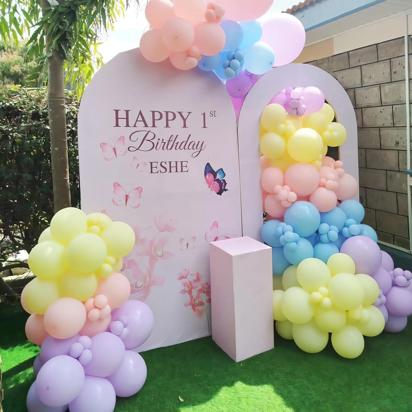 110pcs Pastel Balloons 12 Inch Latex Balloon Arch Kit Assorted Colors for Birthday Baby Shower Anniversary Graduation Wedding Party Decorations