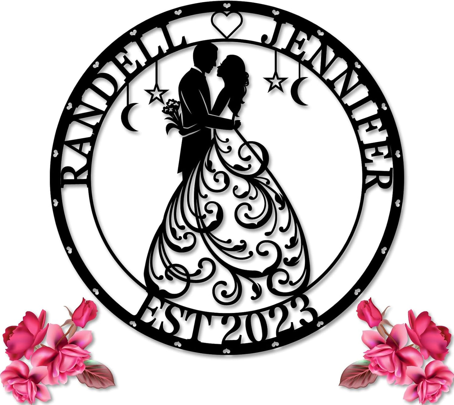 Custom Metal Name Sign, Personalized Last Name Metal Signs, Split Letter Monogram Sign, Porch Decorations Outdoor Metal Wall Art, First Name Custom Decoration, Wedding Gifts