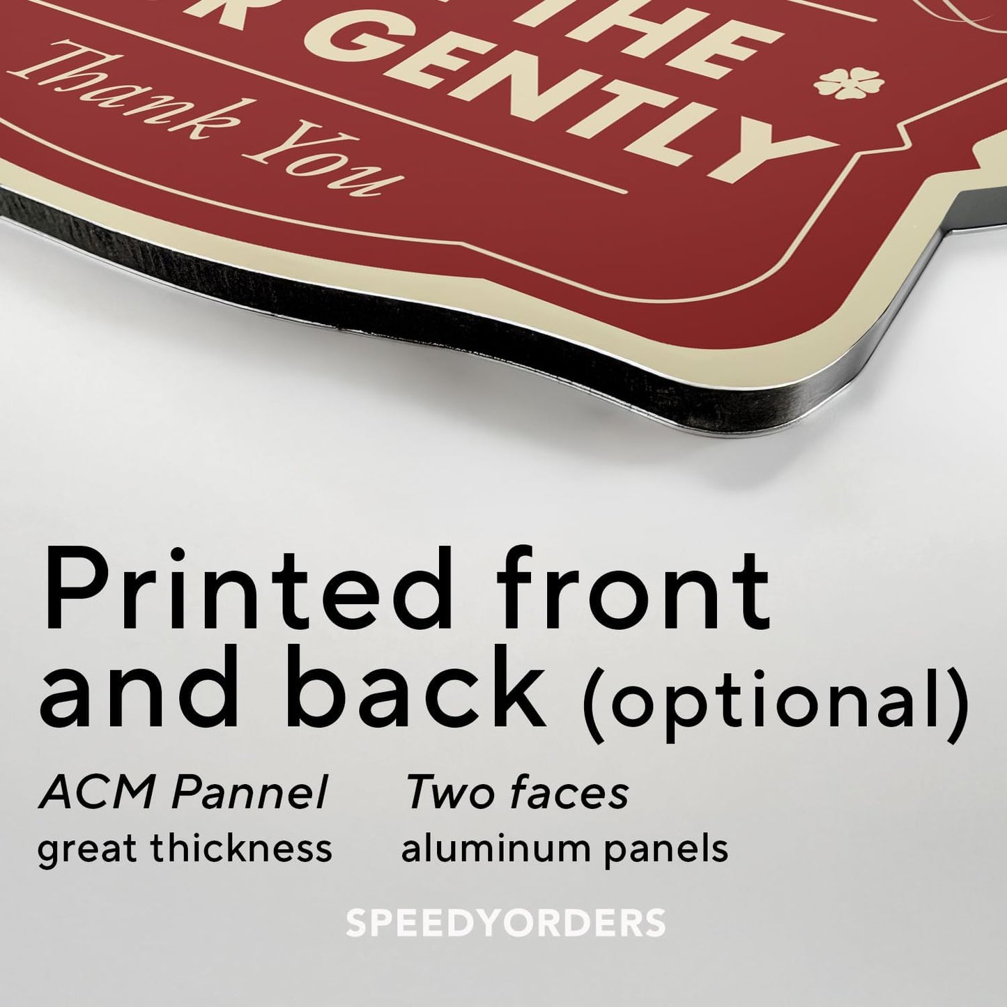 Custom Decorative Outdoor Metal Sign - Personalized Aluminum Driveway Sign, Waterproof, Made In USA - Design 3 Red Brick 24x18 In