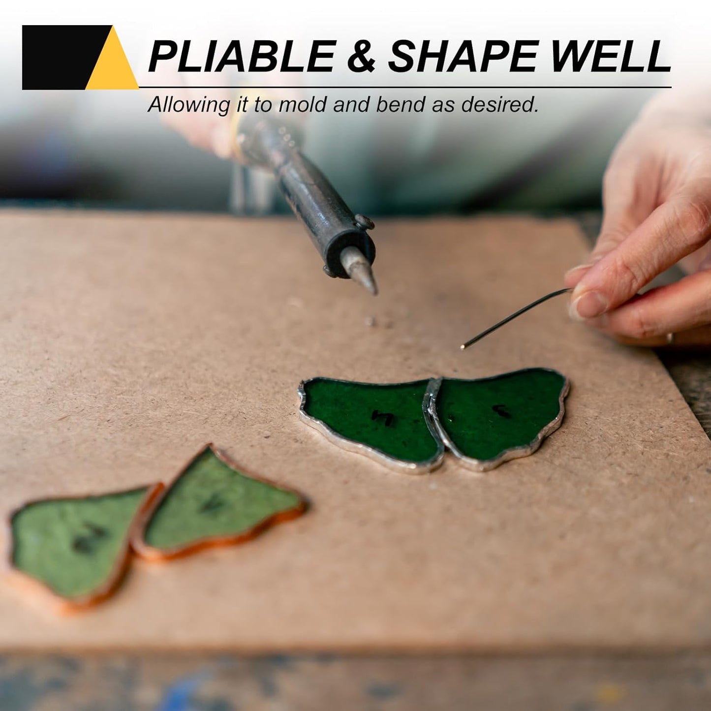 MECCANIXITY 190 Yards/575 Feet Metal Floral Wire 21 Gauge Green Flexible Paddle Thin Floral Wires for Craft, Christmas Wreath, Flower Arrangement, Wedding, Total 5 Roll