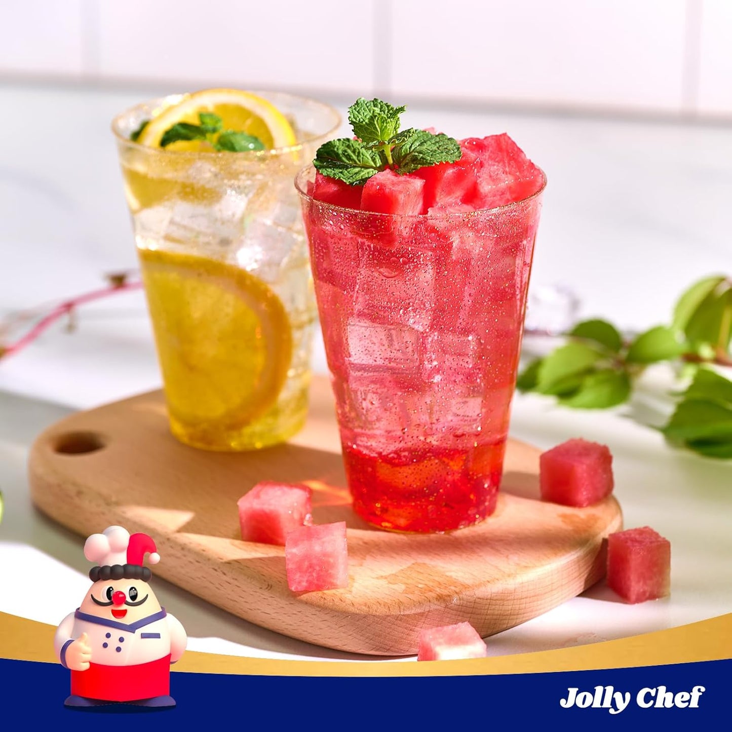 JOLLY CHEF 14 oz 200 Pack Gold Plastic Cups, Gold Glitter Heavy-Duty Disposable Cups Party Cups Tumblers, Ideal for Wedding & Party