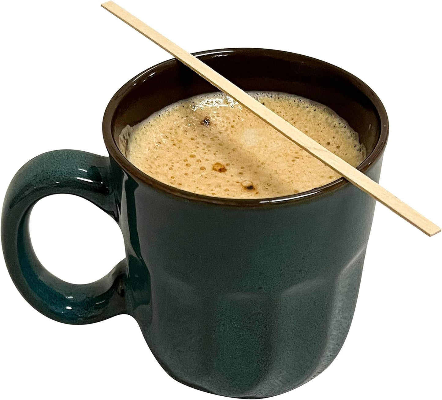 2000 Count | KingSeal Natural Birch Wood Coffee Stirrers, Stir Sticks, 5.5 Inch, Square End, Earth-Friendly, Biodegradable - 2 Boxes x 1000 Stirrers