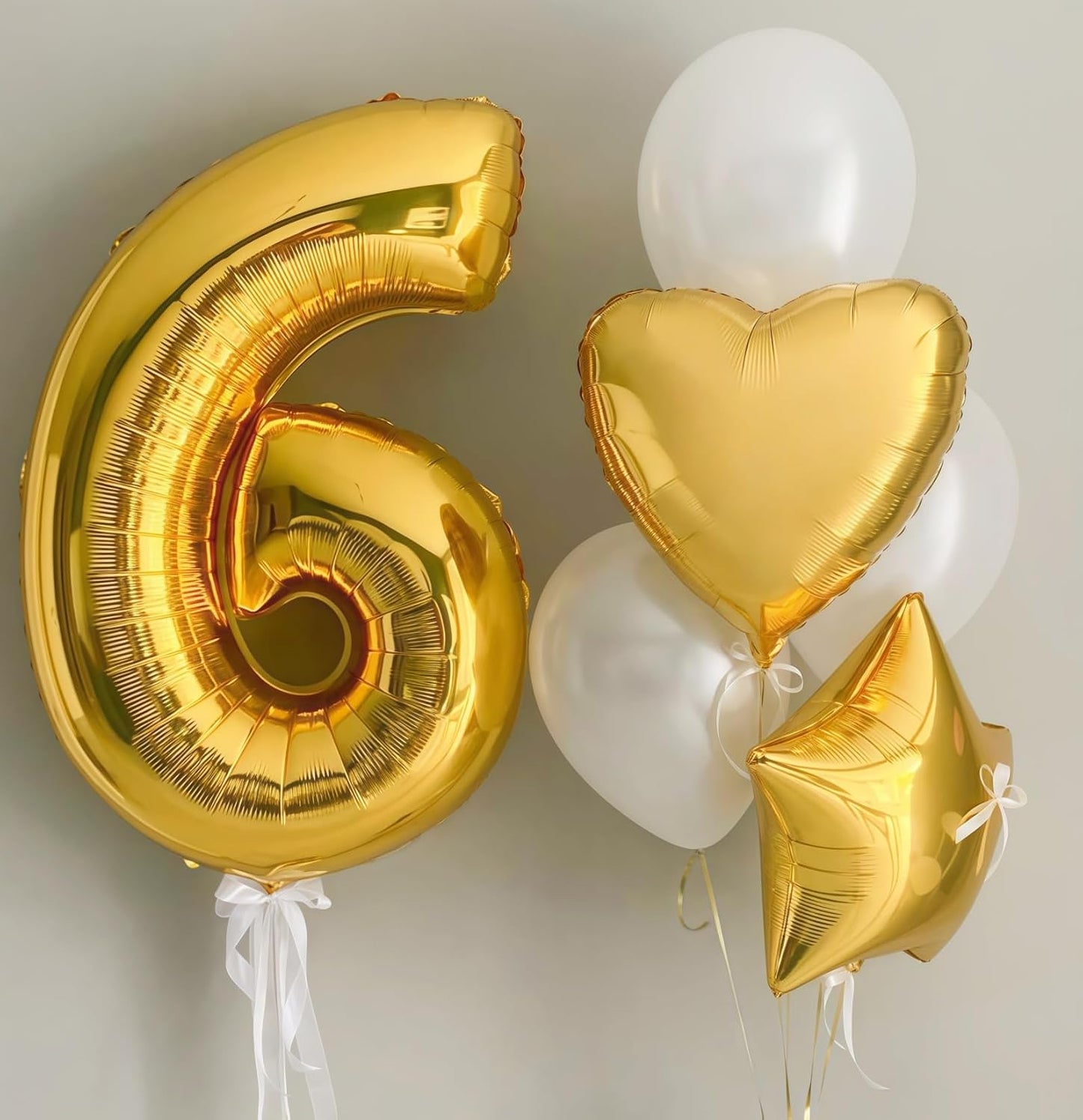 Gold 0 Balloon Number,40 Inch Number 0 Balloon Large Gold 0 Foil Mylar Helium Balloon for Birthday Party Decorations