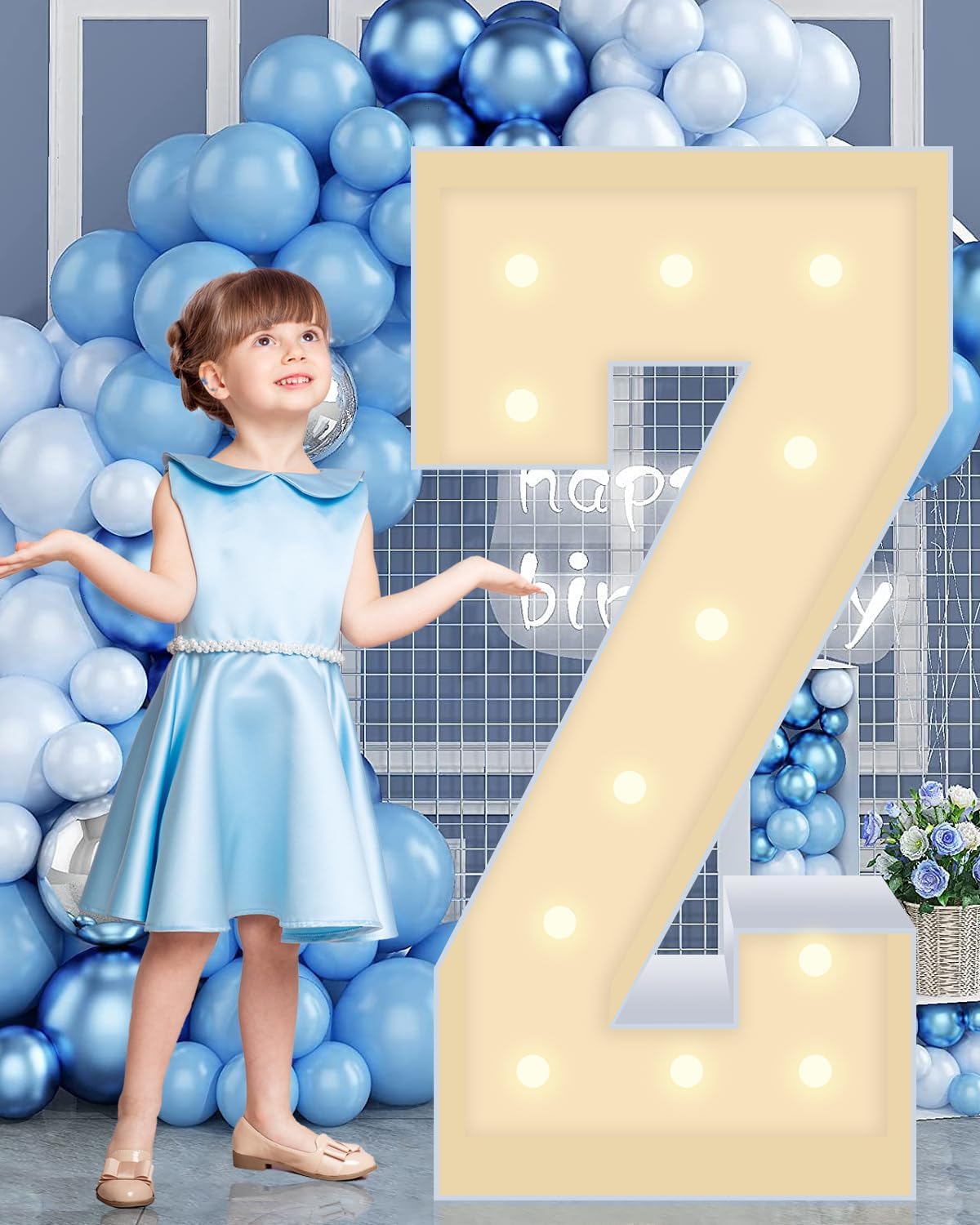 4FT Marquee Plastic Letters Z - Light up Letters Z Are Made from Corrugated Plastic Board - Quick Assembly Without Tools, Disassembled Components Can Be Used for Garage Sale Signs, Yard Sale Signs