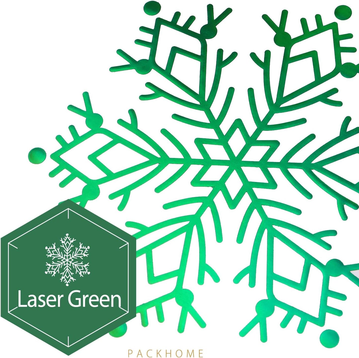 PACKHOME 6 Christmas Gift Boxes 13x9.7x3.4 Inches, Large Gift Boxes with Lids, Sturdy Shirt Boxes with Magnetic Lids for Wrapping Gifts (Green Snowflake Pattern)