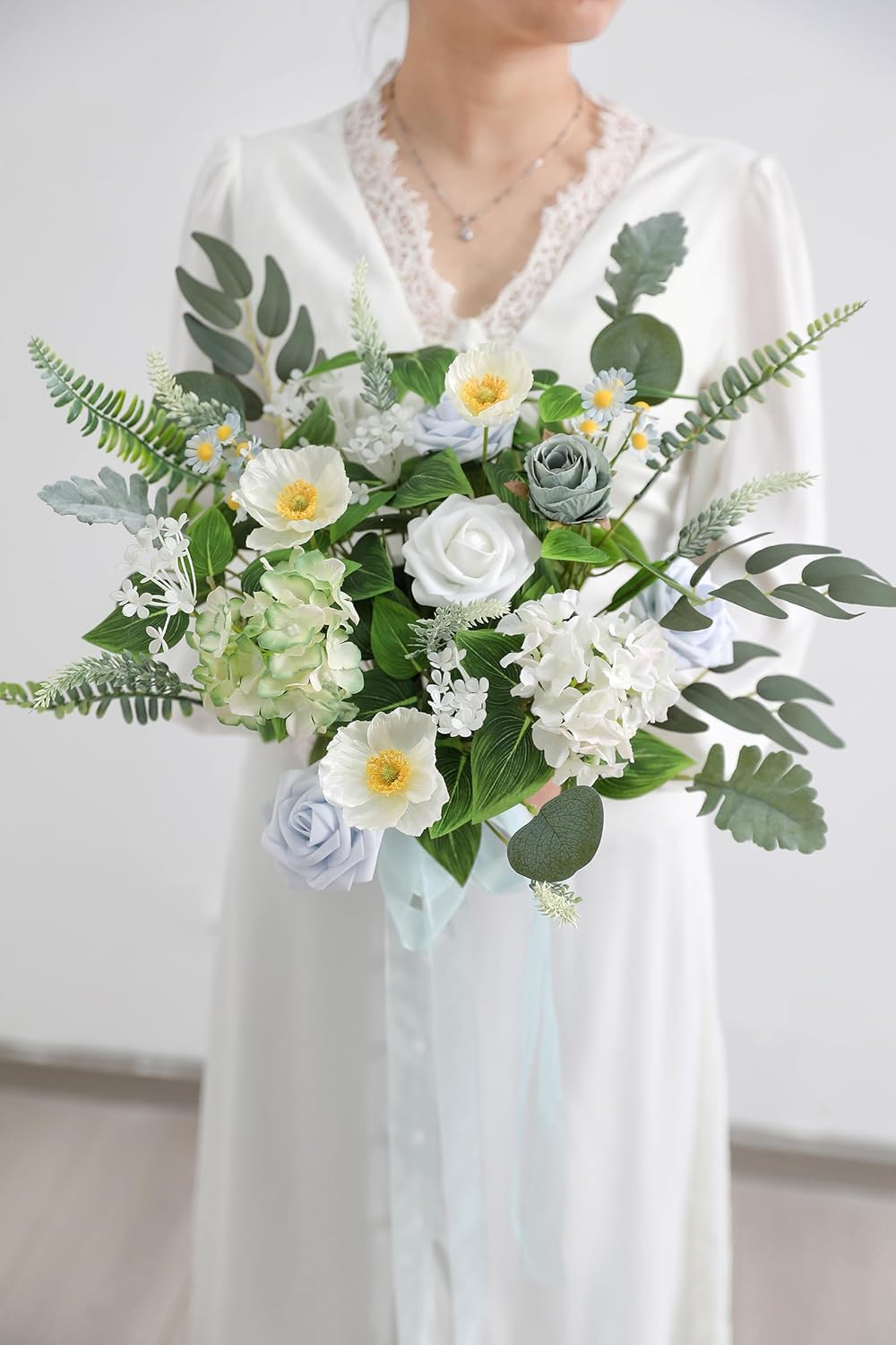 Serra Flora Artificial Greenery Spray Box Set(Pack of 64pcs) with 8 Kinds of Wedding Bouquet Filler Table Centerpieces and Floral Arrangement