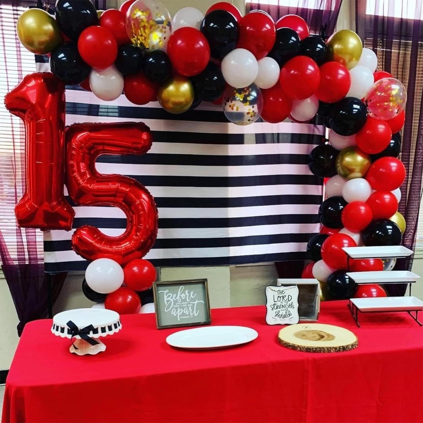 Red Number Balloons, 40 inch Large Number 3 Foil Mylar Helium Balloons for Girls Women, Self Inflating Number Balloons 0-9 for Men Boys 13th 30th Birthday Anniversary Party Celebration Decoration