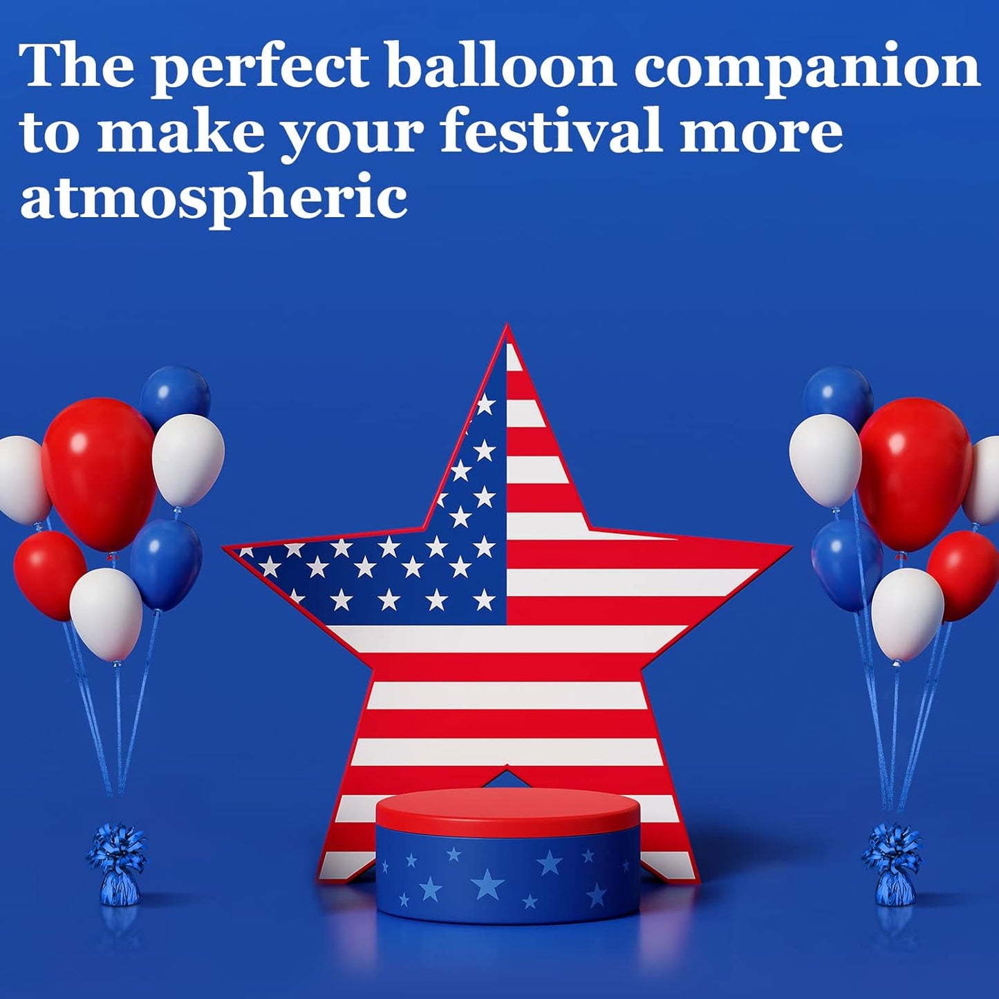 24 Pcs Balloon Weights Metallic Anchor Balloon Holder for Helium Balloons Heavy Table Weights and 1 Roll Iridescent Crimped Ribbon for Birthday Wedding Halloween Christmas Party(Blue)