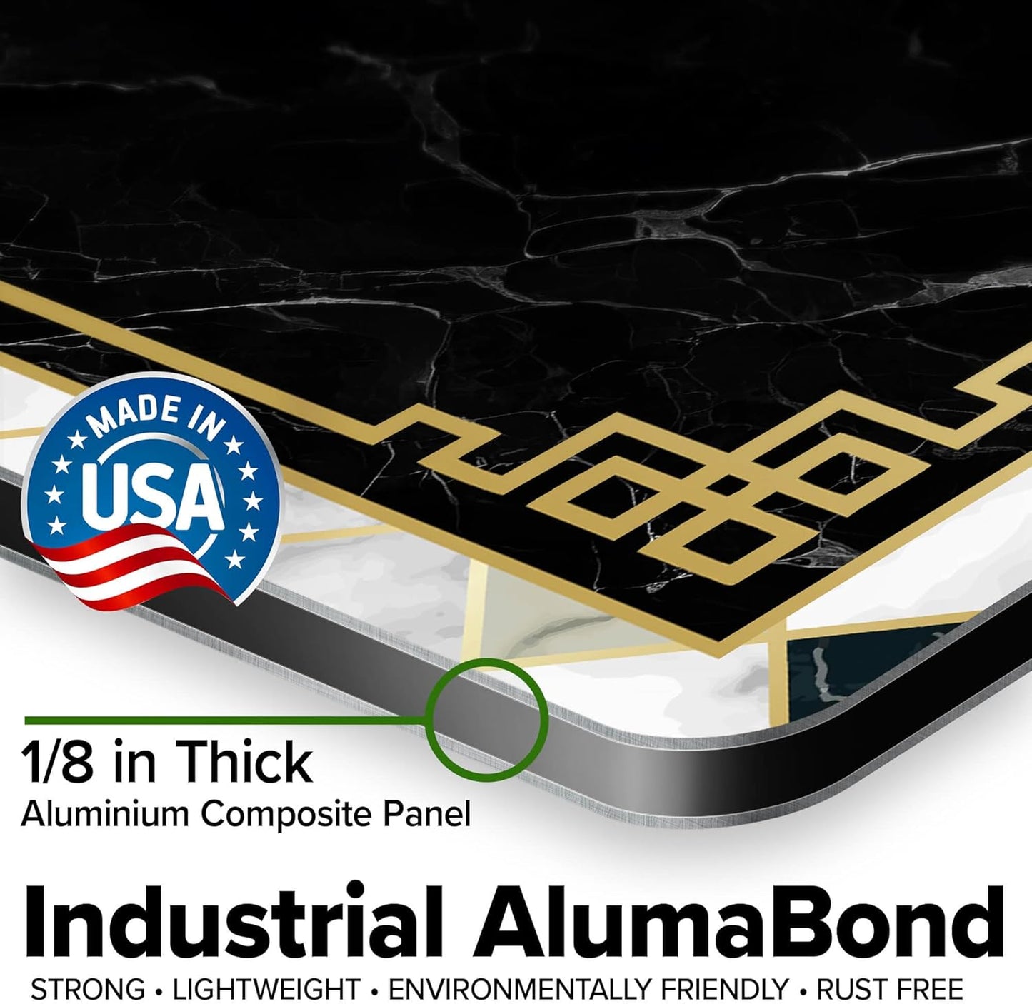 Custom Sign, Custom Street Sign, 11 Font Colors, 13 Font Styles, 4 Hole Options, 22 Sizes, 18x24 Inches, Rust Free DiBound, Fade Resistant, Made in USA by My Sign Center (Marble Tile)