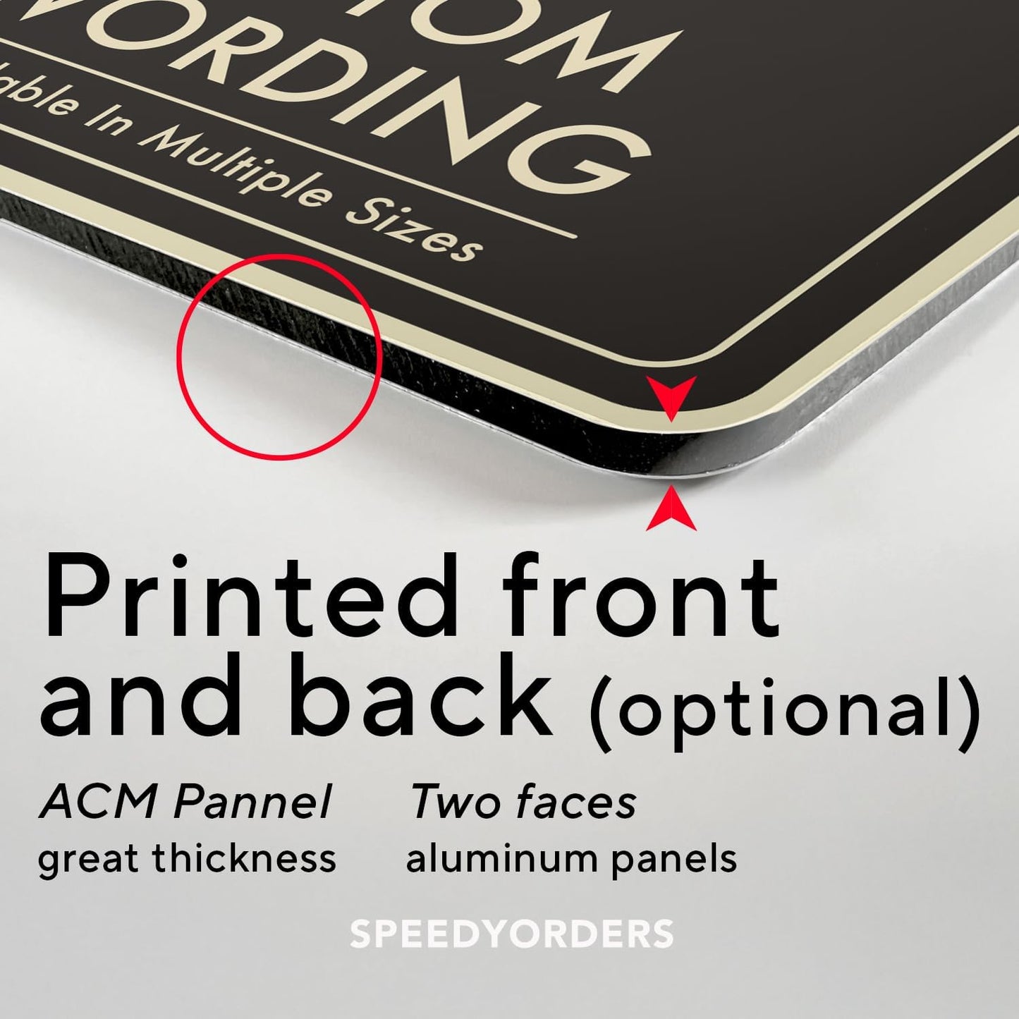 Custom Decorative Metal Sign - Personalized Aluminum, Customized Driveway Sign, Black Charcoal 12x12 In