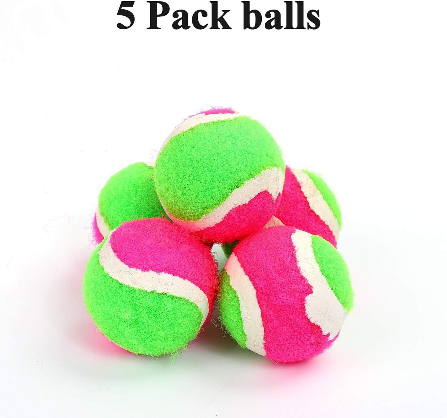 Cooraby Toss and Catch Paddle Game 5 Set Paddle Toss and Catch Ball Sport Games Suitable for Sports, Beach and Party Favor with Storage Bag, 10 Paddles and 5 Balls