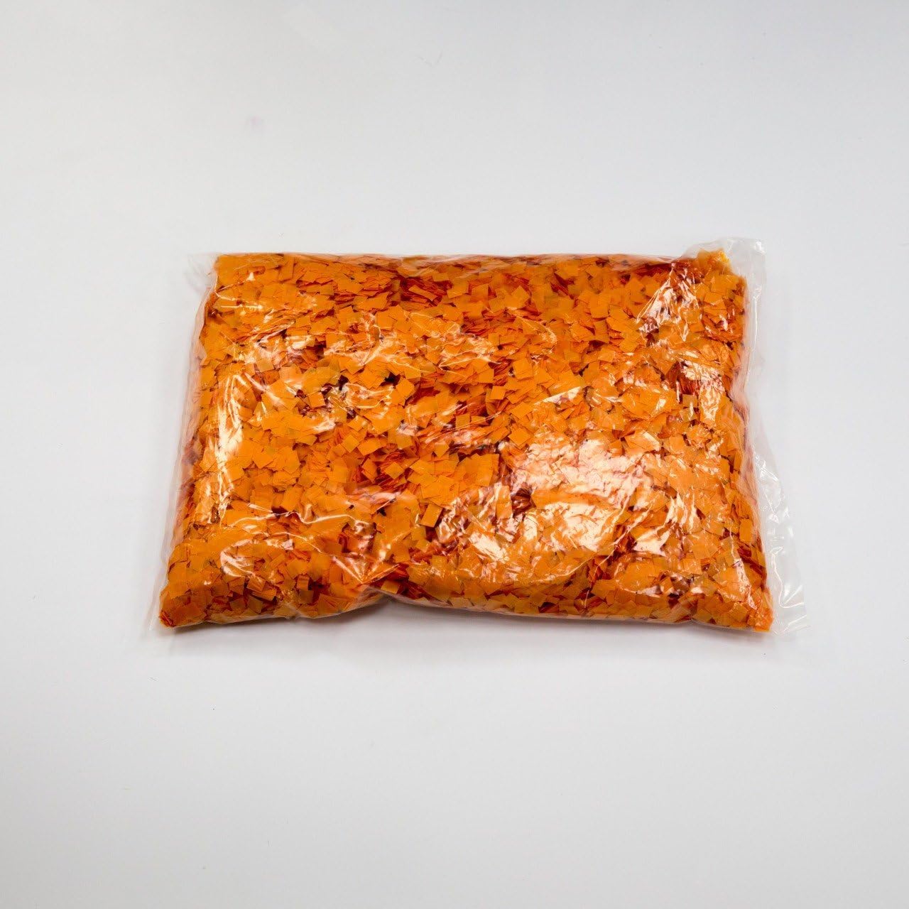 Biodegradable Tissue Confetti Squares, Orange Color – Ultimate Confetti Fluttering Tissue Paper Squares for Confeti Cannon and Launcher Use, Table Decorations, and More (20 Handfuls per Bag, 1 lb)