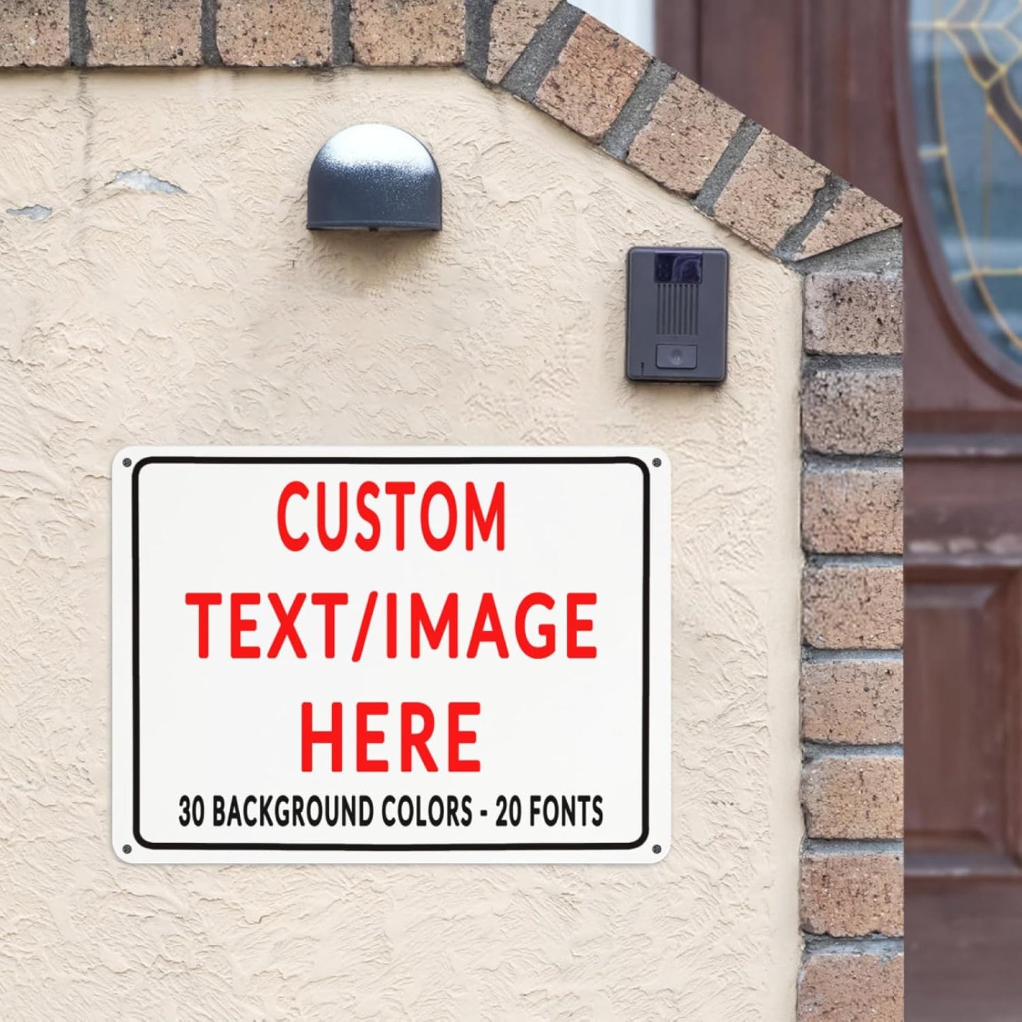 Custom Sign Personalized Custom Metal Sign, Customize For Office, Business, Workplace, Office, Home, Delivery Signs 12x16