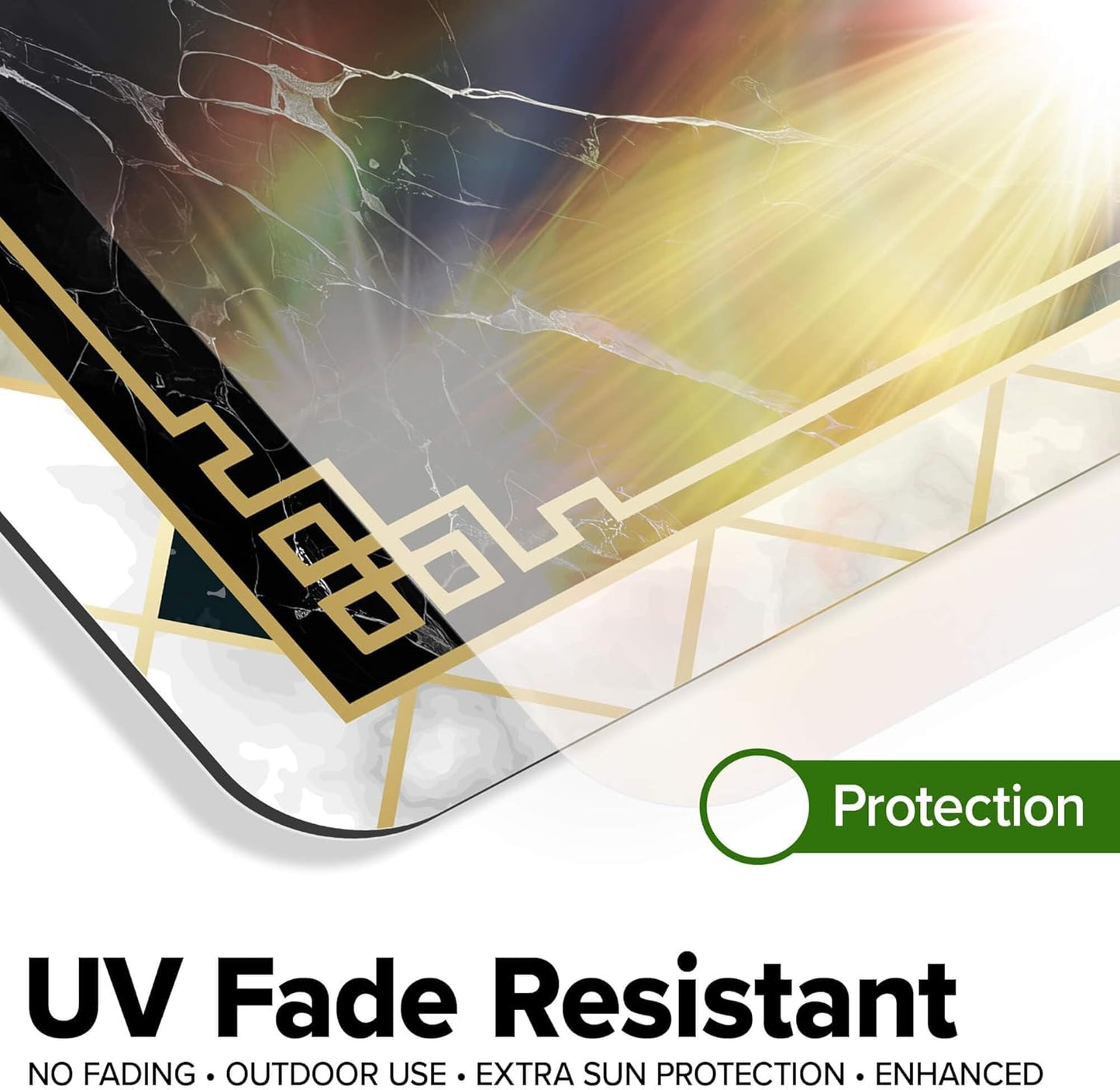 Custom Sign, Custom Street Sign, 11 Font Colors, 13 Font Styles, 4 Hole Options, 22 Sizes, 36x36 Inches, Rust Free DiBound, Fade Resistant, Made in USA by My Sign Center (Marble Tile)