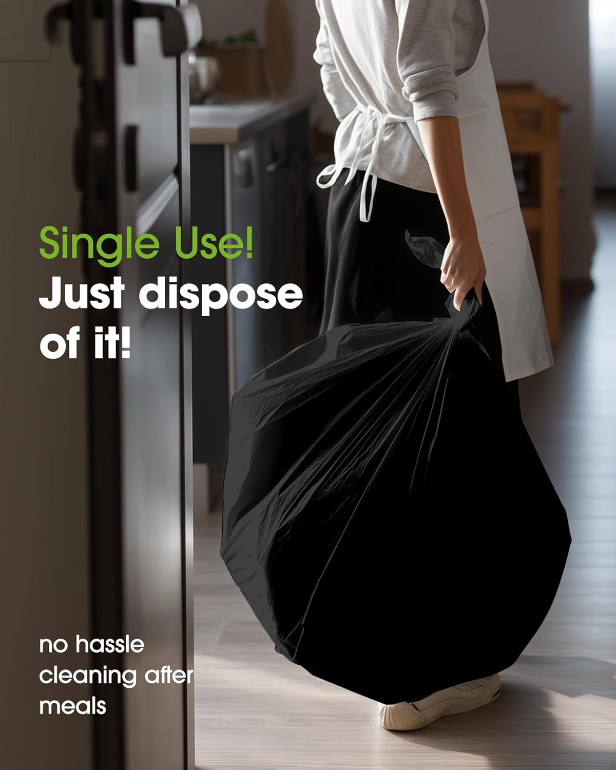 Pureegg Plastic Table Cloth Disposable 10 Pack, 54 x 156 Inch Table Cloths, Halloween Party Decorations, Summerween Decor, Halloween Tablecloths, Rectangle, Plastic Cover, Leakproof & Sturdy, Black