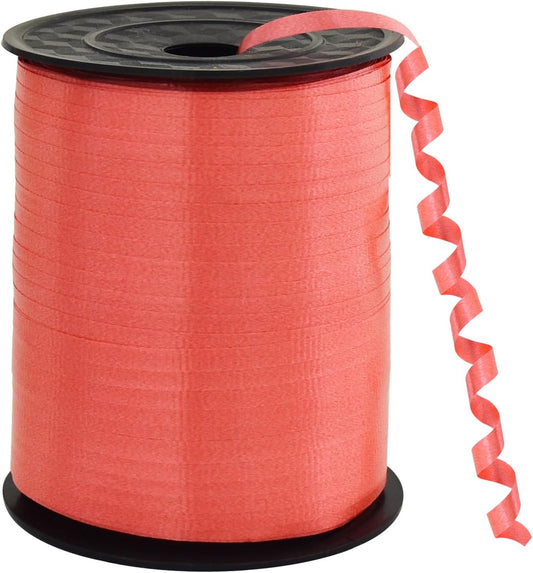 BEISHIDA 500 Yards Matte Red Curling Ribbon Balloon String Crimped Ribbons for Gift Wrapping Ribbon for Birthday Halloween Party Decoration Festival Art Craft Christmas Gift Wraps